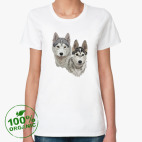 Женская футболка органик