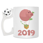 Кружка с футбольным мячиком