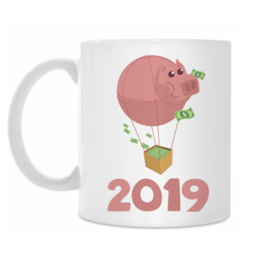 Кружка с принтом Кабан 2019