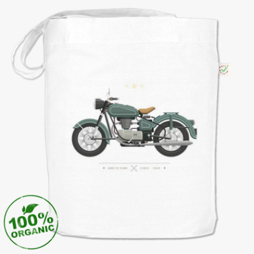 Сумка шоппер с принтом Мотоцикл