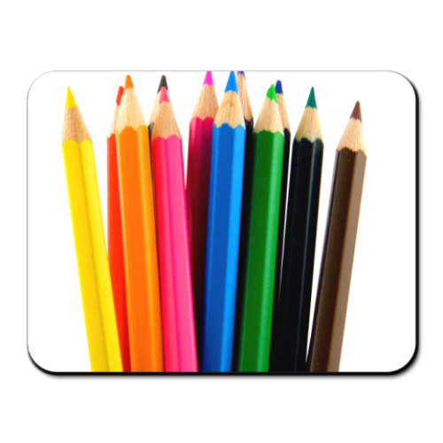 Коврик для мыши с принтом  Карандаши