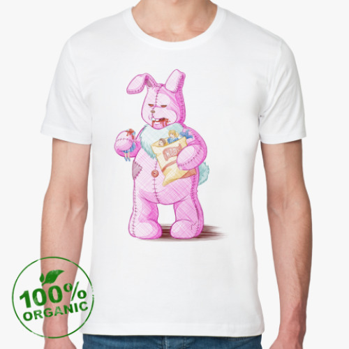 Футболка из органик-хлопка с принтом  Зайка