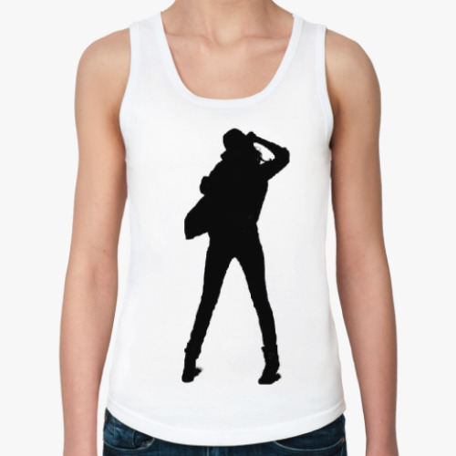Женская майка с принтом силуэт