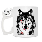 Кружка с футбольным мячиком