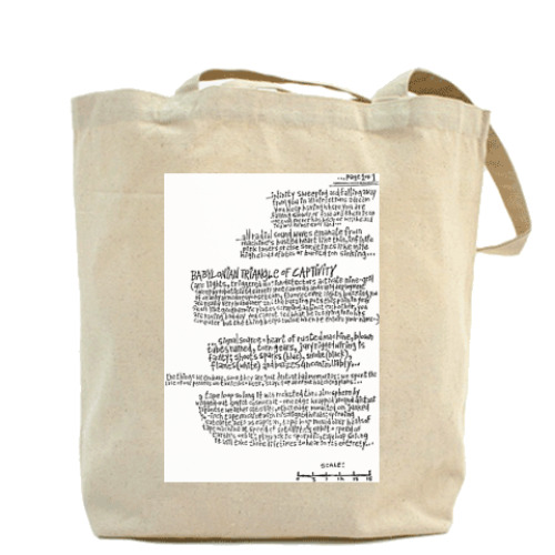 Сумка шоппер с принтом  GY!BE